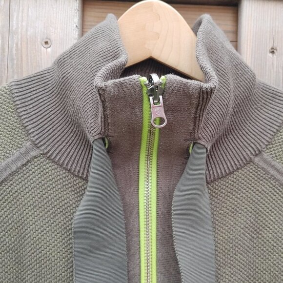 Lululemon Post Savasana Jacket - Fatigue Green / Antidote Jacket Size 10 - Picture 5 of 9